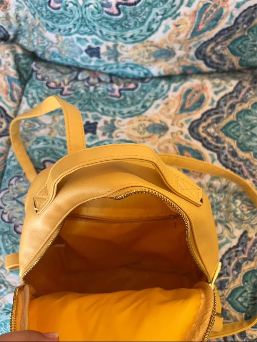 Yellow Women's Mini Backpack Bag